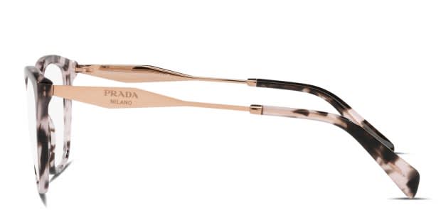 Prada PR02ZV Tortoise/Pink Eyeglasses | Includes FREE Rx Lenses