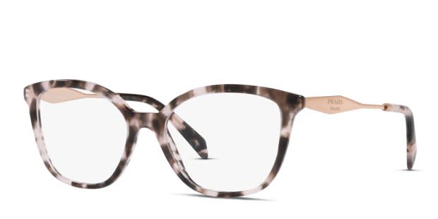 Prada PR02ZV Tortoise/Pink Eyeglasses | Includes FREE Rx Lenses