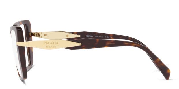 Prada PR03ZV Tortoise Eyeglasses | Includes FREE Rx Lenses
