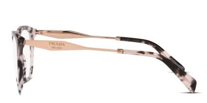 Prada PR02ZVF Tortoise, Pink glasses - Tortoise / Pink - Side View