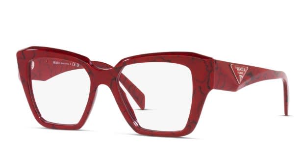 Prada PR09ZV Red Eyeglasses | Includes FREE Rx Lenses