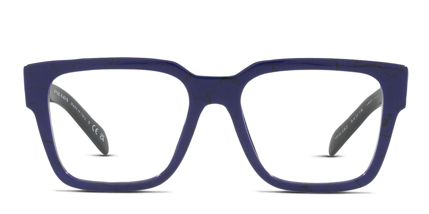 Prada PR 08ZV Blue glasses - Blue - Frontal View