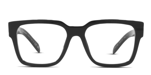 Prada PR 08ZV Shiny Black Eyeglasses | Includes FREE Rx Lenses display picture 1