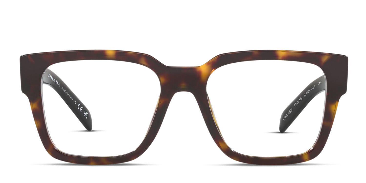Prada PR08ZV Tortoise Eyeglasses | Includes FREE Rx Lenses
