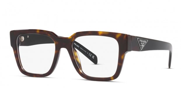 Prada PR08ZV Tortoise Eyeglasses | Includes FREE Rx Lenses