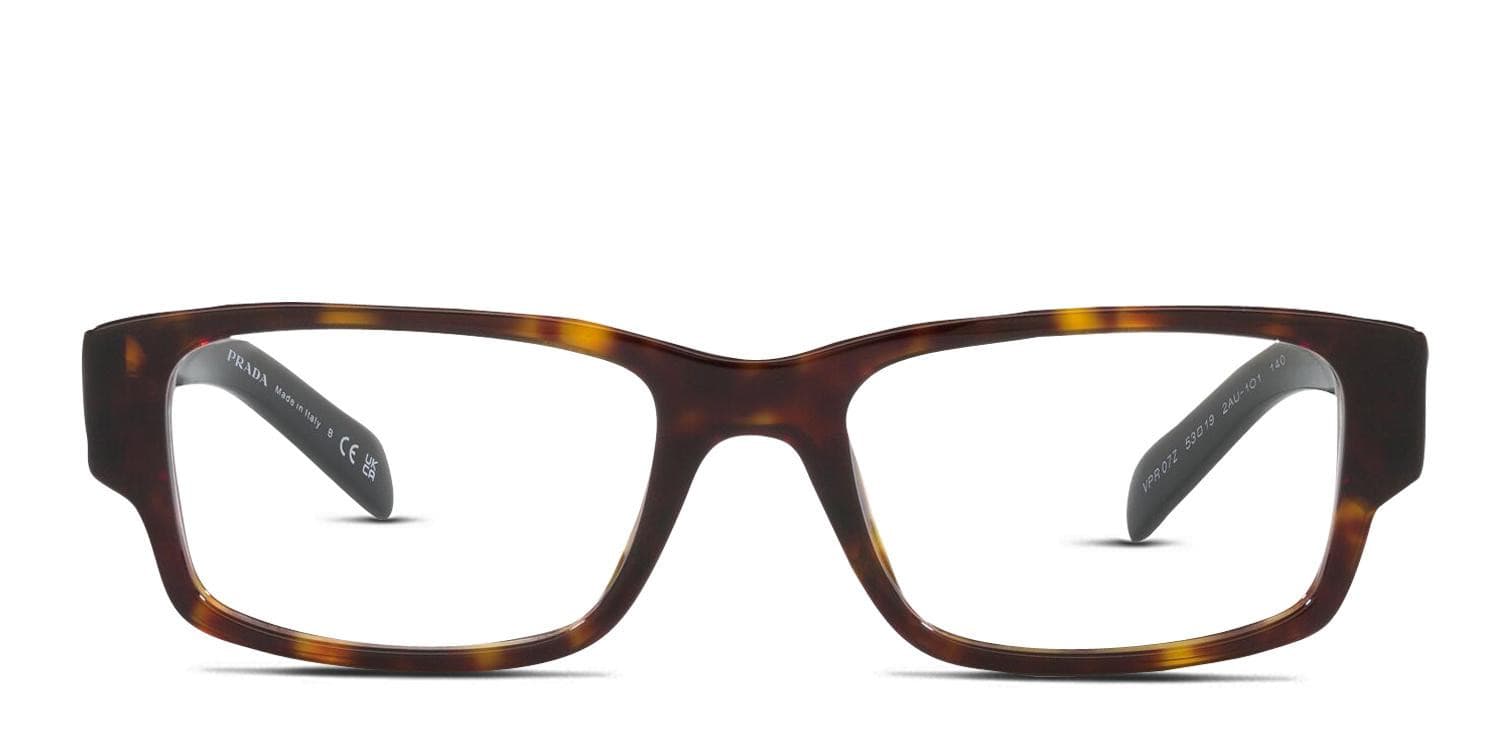 Prada PR 07ZV Tortoise Eyeglasses | Includes FREE Rx Lenses