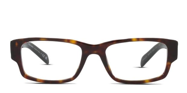 Prada PR 07ZV Tortoise Eyeglasses | Includes FREE Rx Lenses
