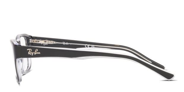 Ray-Ban RX5268 Black/Clear Eyeglasses | Includes FREE Rx Lenses