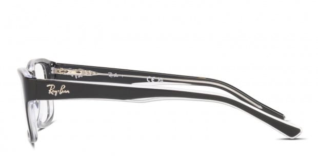 Ray-Ban RX5268 Black/Clear Eyeglasses | Includes FREE Rx Lenses