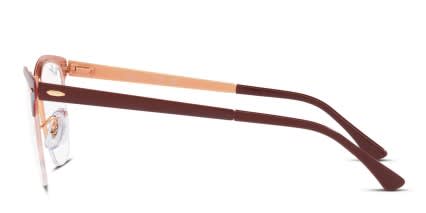 Ray-Ban RX3716VM Clubmaster Metal Red, Gold glasses - Red / Gold - Side View