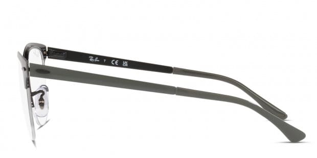 Ray Ban RX3716VM Clubmaster Metal Gray Black Eyeglasses Includes