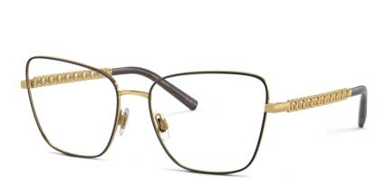 Dolce & Gabbana DG1346 Gold, Black glasses - Gold / Black - Angle View