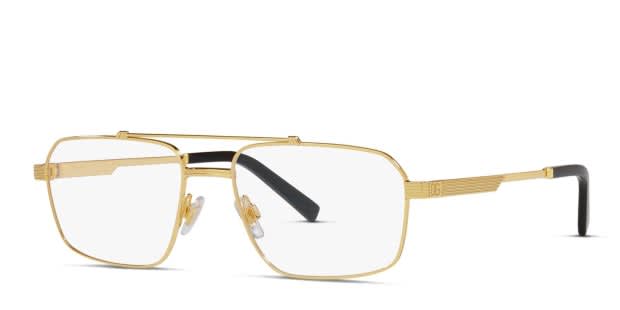 Dolce & Gabbana DG1345 Gold Eyeglasses | Includes FREE Rx Lenses