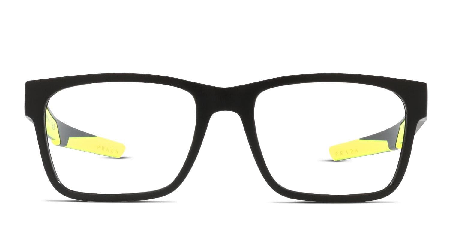 Prada PS 02PV Black/Yellow Eyeglasses | Includes FREE Rx Lenses