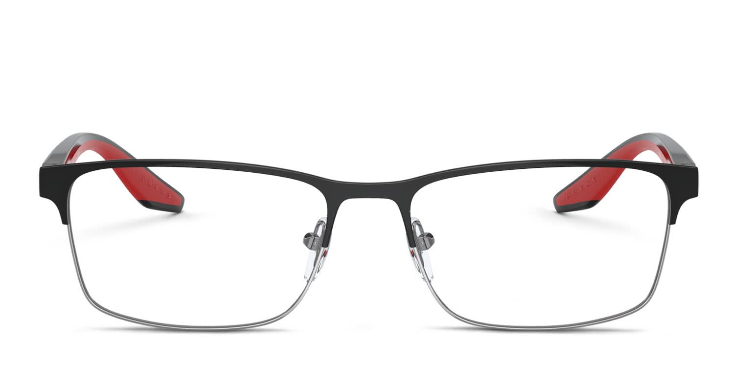 Prada Linea Rossa PS50PV Black, Silver glasses - Black / Silver - Frontal View