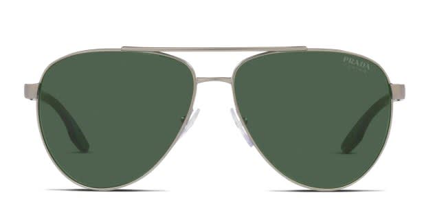 Prada Linea Rossa PS52YS Gunmetal, Green Prescription Sunglasses