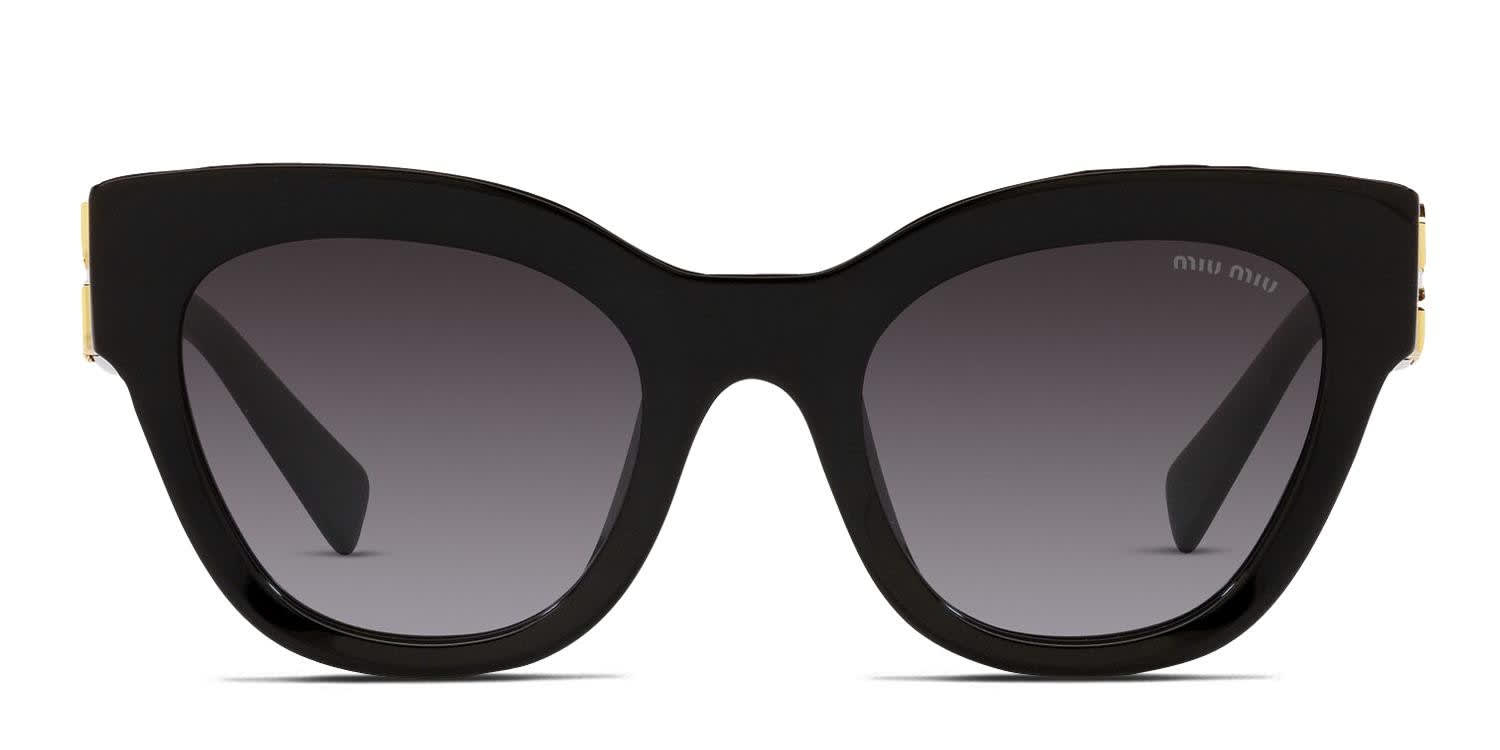 Miu Miu MU 01YS Shiny Black glasses - Shiny Black - Frontal View