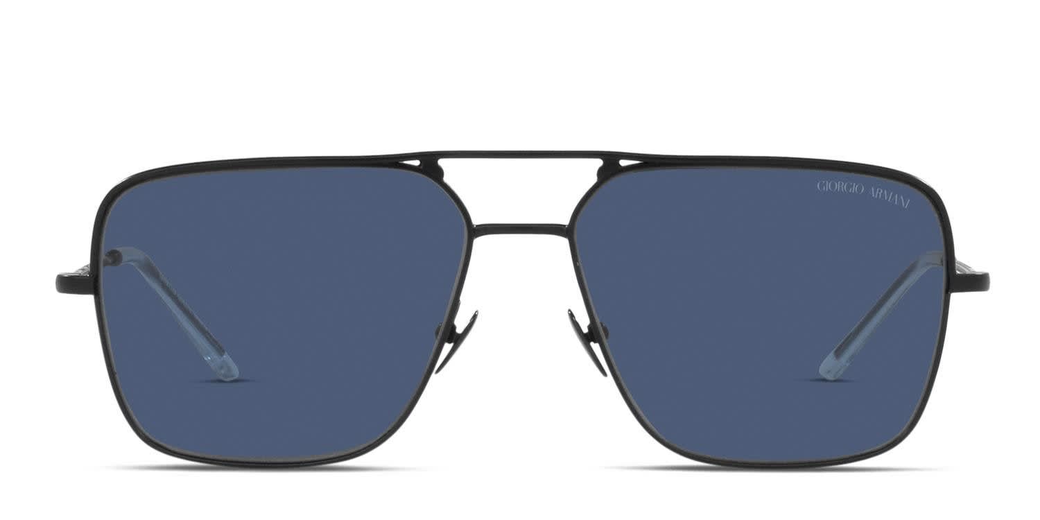Giorgio Armani AR6142 Matte Black glasses - Matte Black - Frontal View