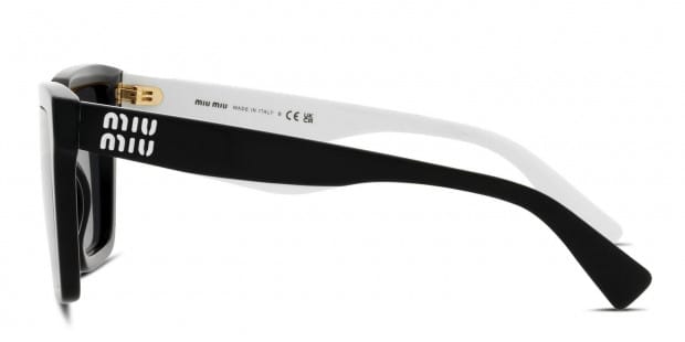 【送料,関税込】MIUMIU サングラス MU03YS Miu Miu MU 03YS Black Prescription Sunglasses - 50% Off Lenses