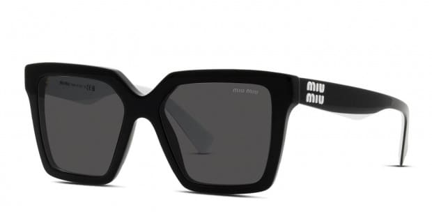 【送料,関税込】MIUMIU サングラス MU03YS Miu Miu MU 03YS Black Prescription Sunglasses - 50% Off Lenses