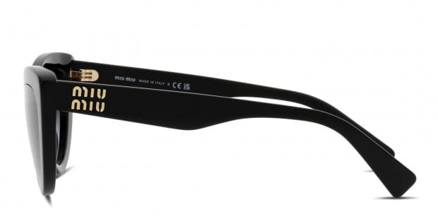 MIU MIU キャットアイサンクラス MUA04S 21C40O Miu Miu MU 04ZS S (50 - 18) with Grey lenses and Black frame