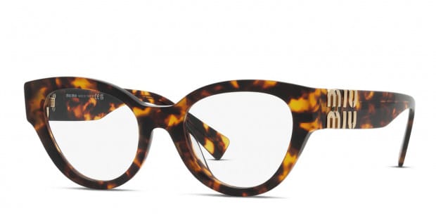 Miu Miu MU01VV Tortoise Eyeglasses | Includes FREE Rx Lenses