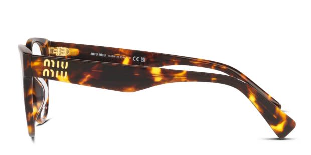 Miu Miu MU02VV Bronze, Tortoise Eyeglasses | Includes FREE Rx Lenses