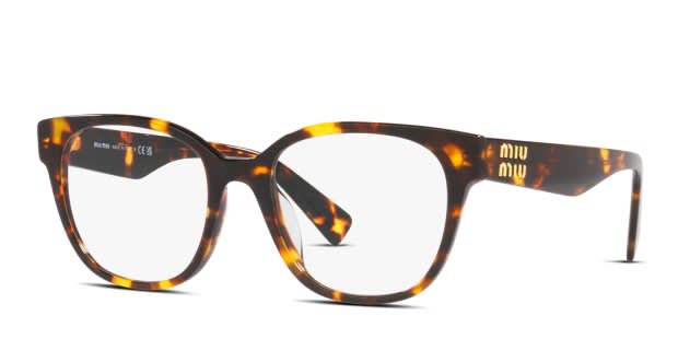 Miu Miu MU02VV Bronze, Tortoise Eyeglasses | Includes FREE Rx Lenses