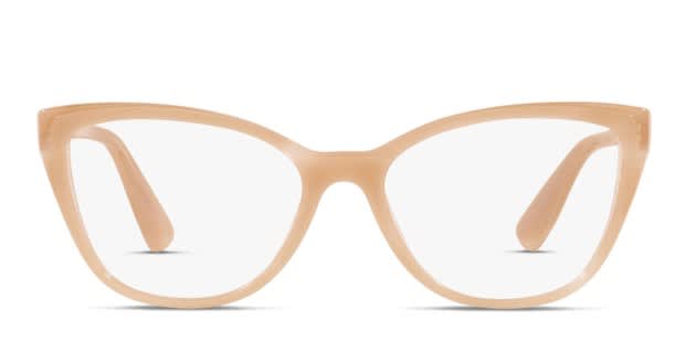 Miu Miu MU 04SV Beige Eyeglasses | Includes FREE Rx Lenses