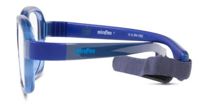Miraflex MF4001 Kids Blue glasses - Blue - Side View