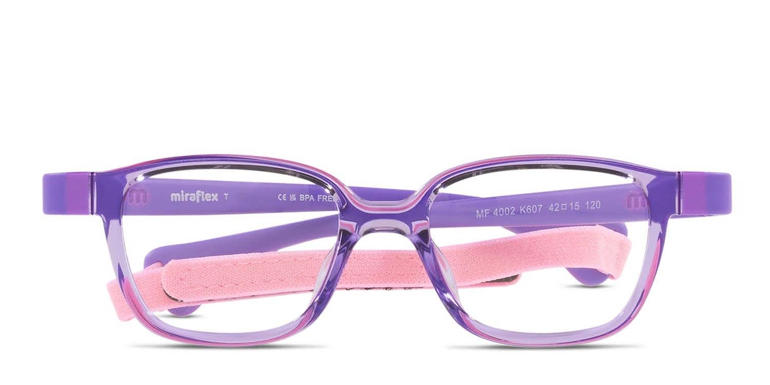 Miraflex MF4002 Kids Purple glasses - Purple - Frontal View