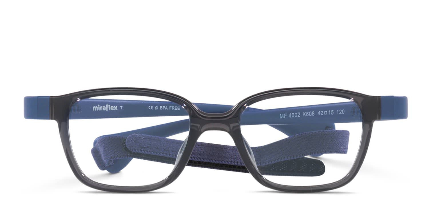 Miraflex MF4002 Kids Gray glasses - Gray - Frontal View