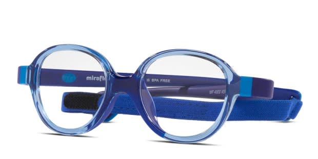 Miraflex MF4003 Kids Blue, Clear Prescription Eyeglasses