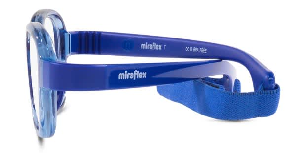Miraflex MF4004 Kids Blue, Clear Prescription Eyeglasses