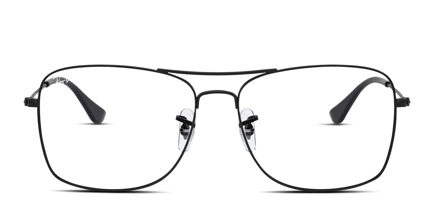 Ray-Ban RX6498 Black glasses - Black - Frontal View