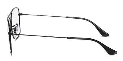 Ray-Ban RX6498 Black glasses - Black - Side View