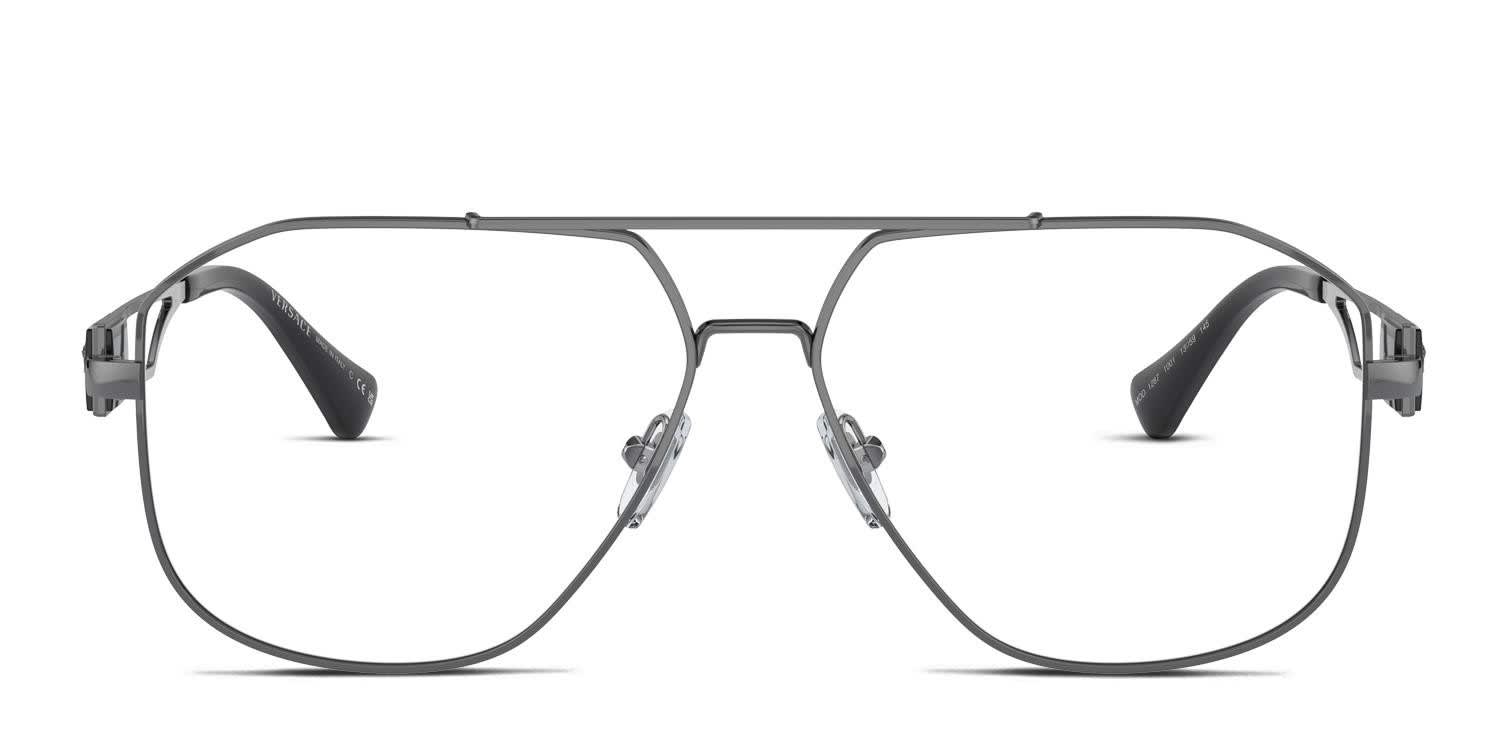 Versace VE1287 Gunmetal Eyeglasses | Includes FREE Rx Lenses