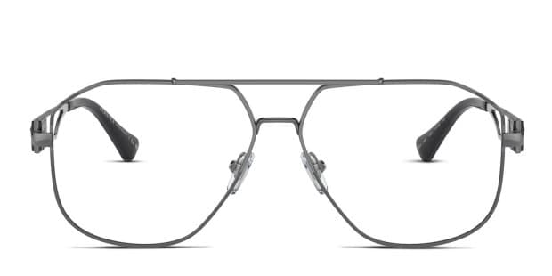 Versace VE1287 Gunmetal Eyeglasses | Includes FREE Rx Lenses