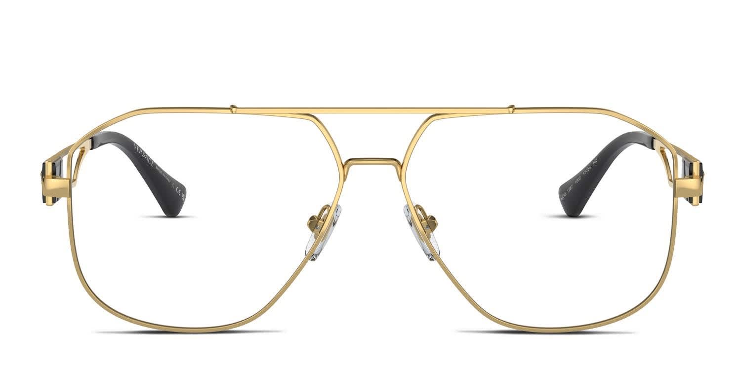 Versace VE1287 Gold Eyeglasses | Includes FREE Rx Lenses
