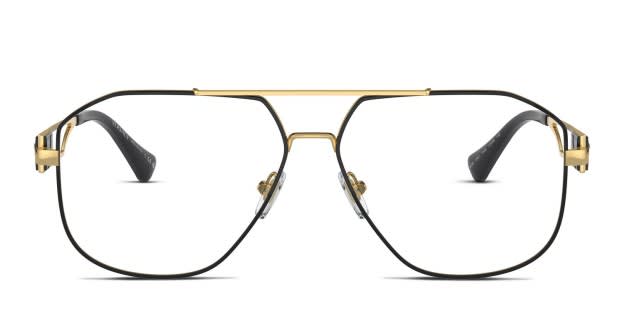 Versace glasses frames black and gold on sale