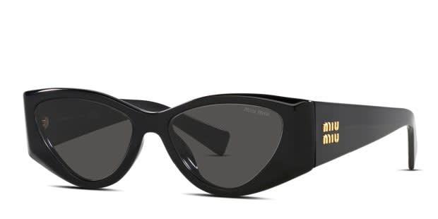 Miu Miu MU06Y Dark Grey Tinted Cat-Eye Sunglasses 54-16-142 NWOT Miu Miu MU06YS Universal Fit Black , Gray Prescription  main image 4