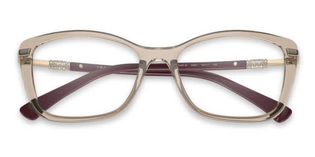 Vogue VO5487B clear , brown frames