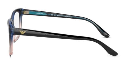 Emporio Armani EA3219 Blue glasses - Blue - Side View