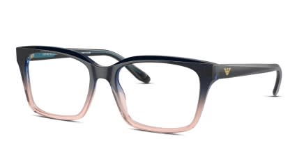 Emporio Armani EA3219 Blue glasses - Blue - Angle View