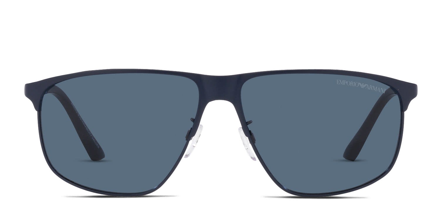EMPORIO ARMANI メッシュ クリスタル ミュール 39 Emporio Armani EA2094 Blue Prescription Sunglasses - 50% Off Lenses