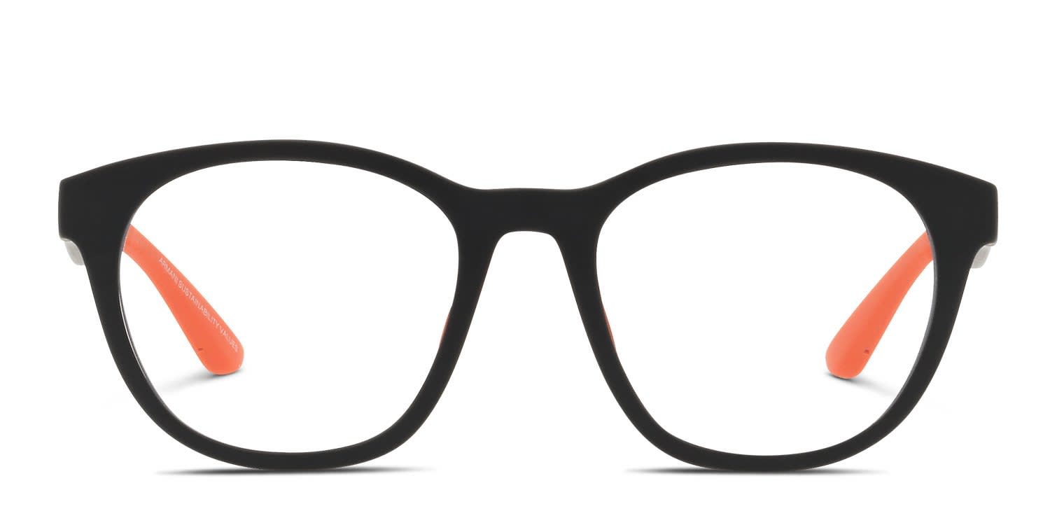 Emporio Armani EK4001 w/Clip-On Kids Matte Black glasses - Matte Black - Frontal View
