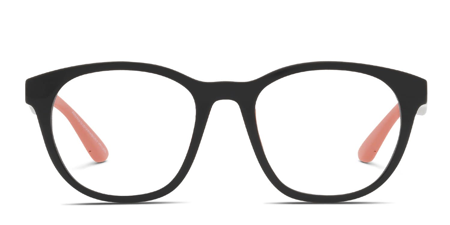Emporio Armani EK4001 w/Clip-On Kids Shiny Black glasses - Shiny Black - Frontal View