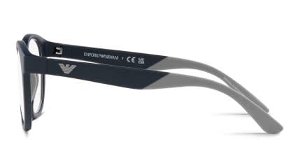Emporio Armani EK4001 w/Clip-On Kids Blue, Gray glasses - Blue / Gray - Side View