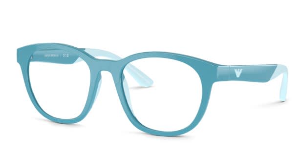 Emporio Armani EK4001 w/Clip-On Kids Blue Prescription Eyeglasses