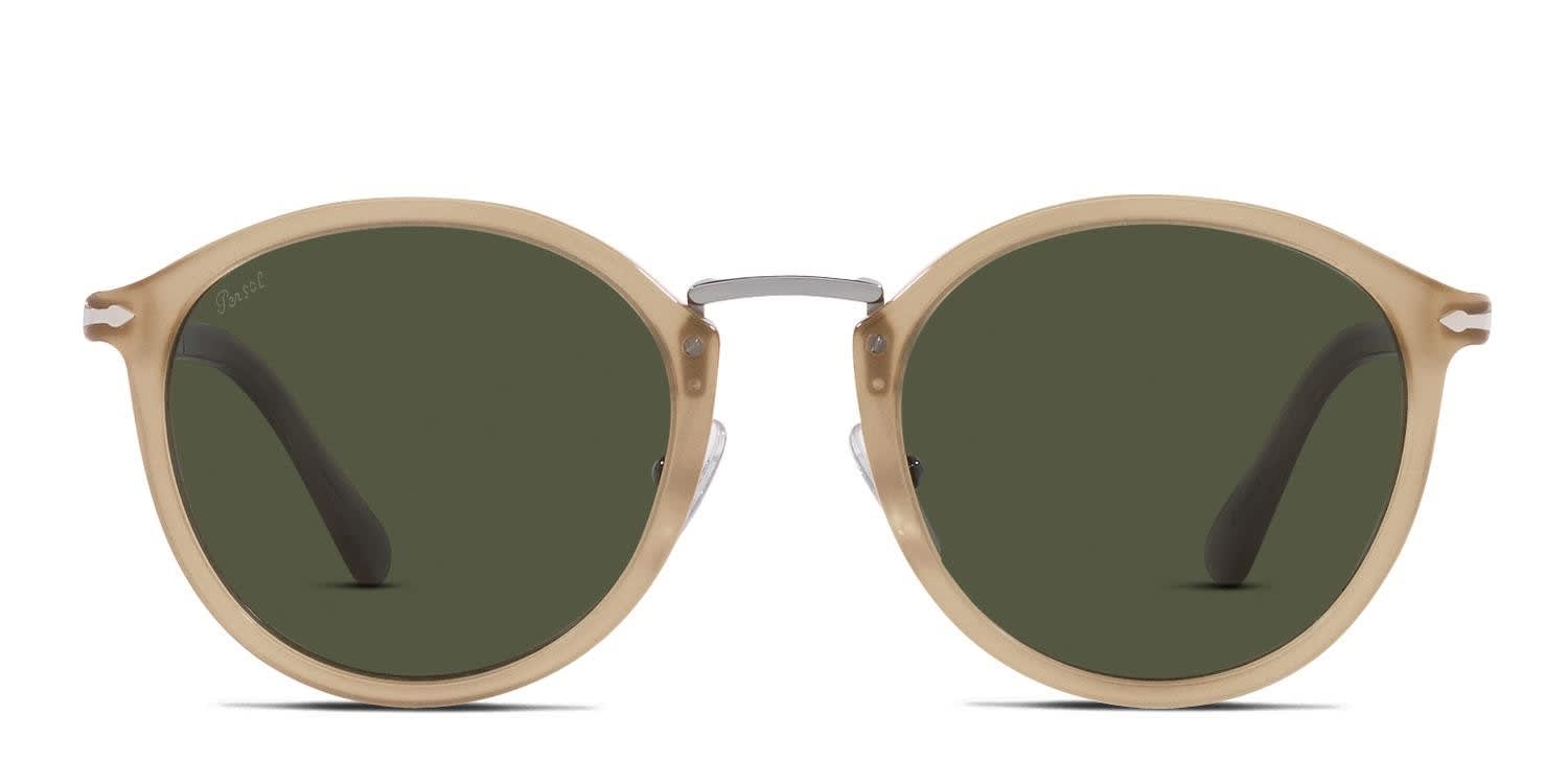 Persol PO3309S Beige, Gunmetal glasses - Beige / Gunmetal - Frontal View